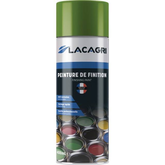 Peinture de Finition Vert Amazone NEW Aerosol 400ML Lacagri référence fournisseur 1679726